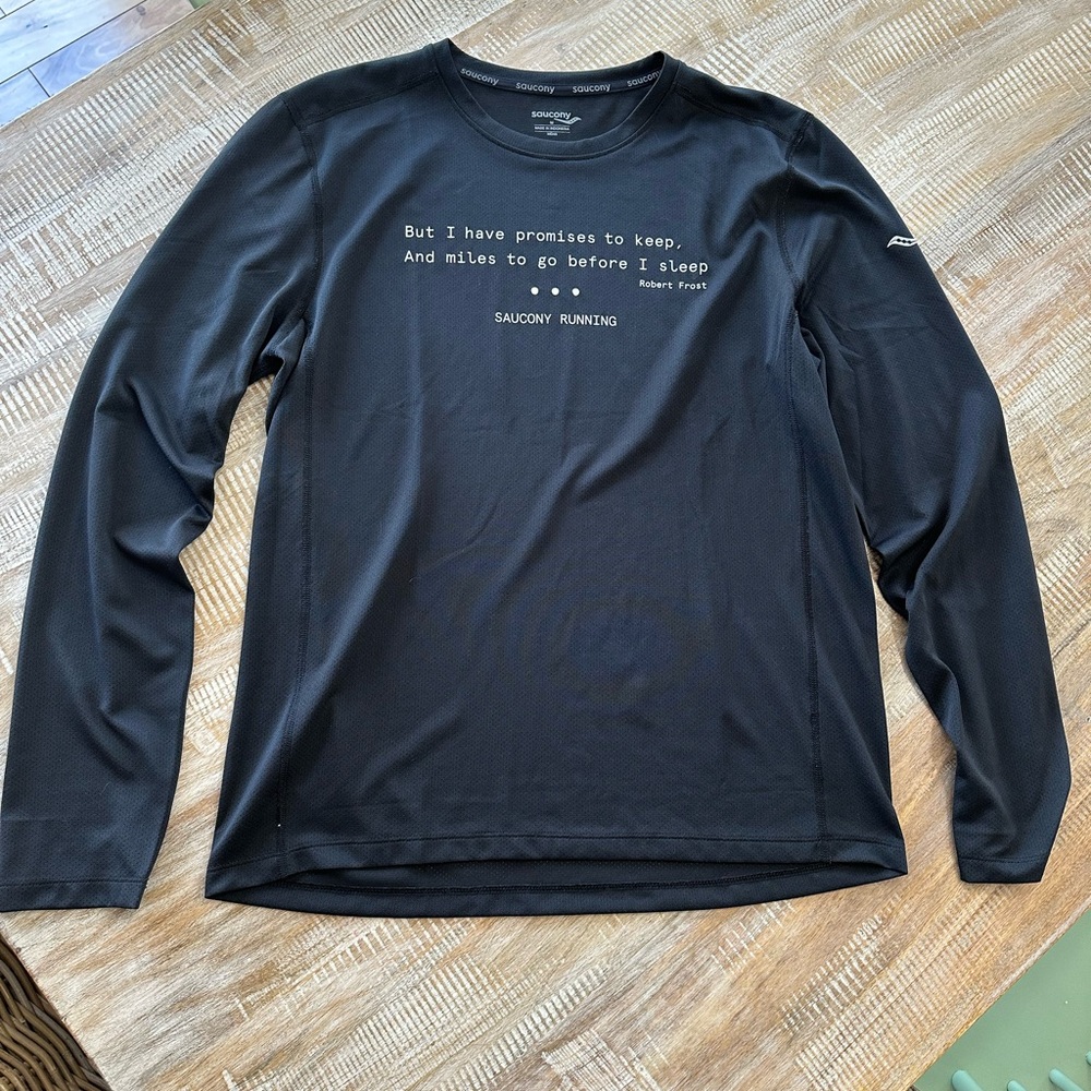 Saucony Black Men's Running Long Sleeved Shirt